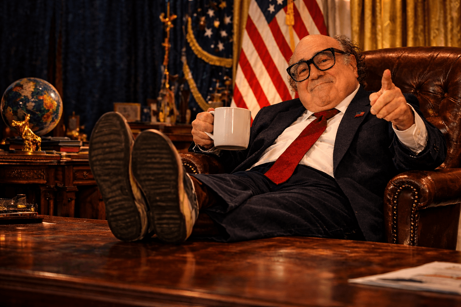 Danny DeVito presidential portrait